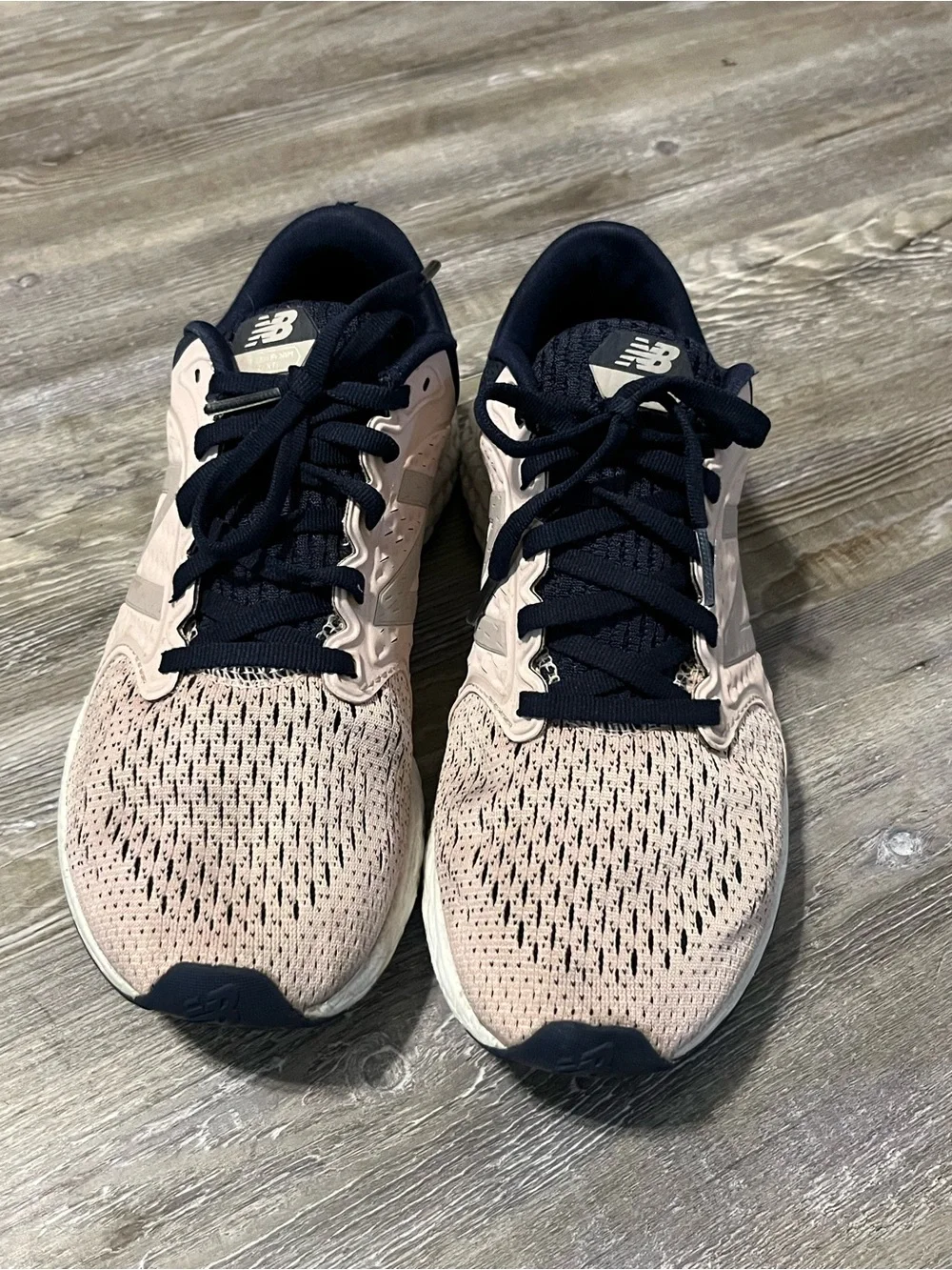 New Balance Women's Athletic Sneakers in Light Pink and Navy